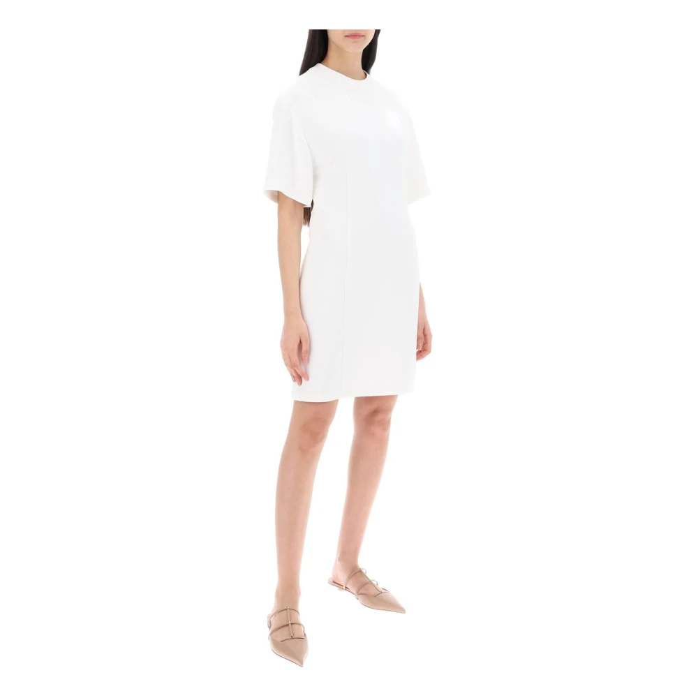 Valentino Garavani Gestructureerde Couture Mini Jurk White Dames
