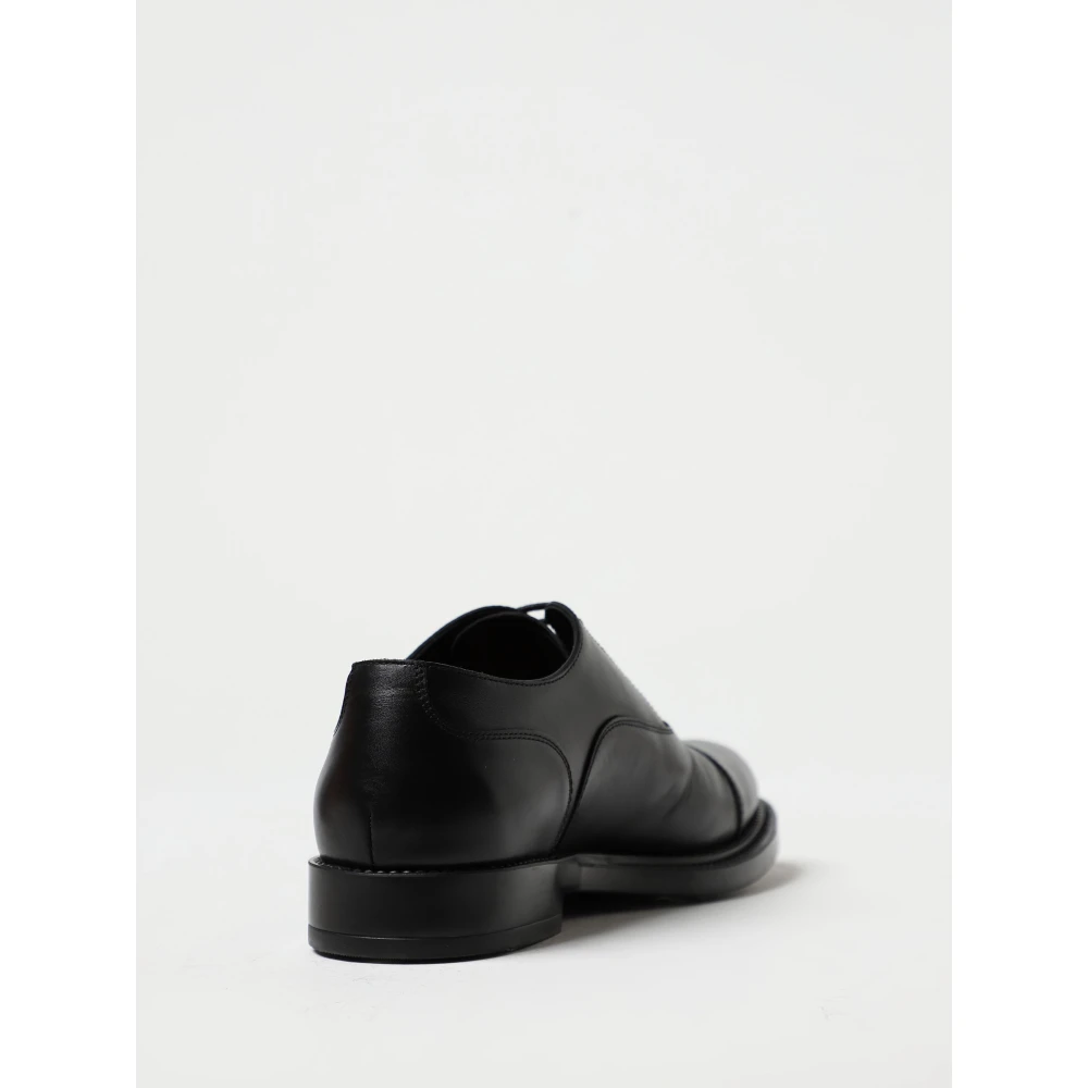 TOD'S Formele Rubberen Veterschoenen Black Heren