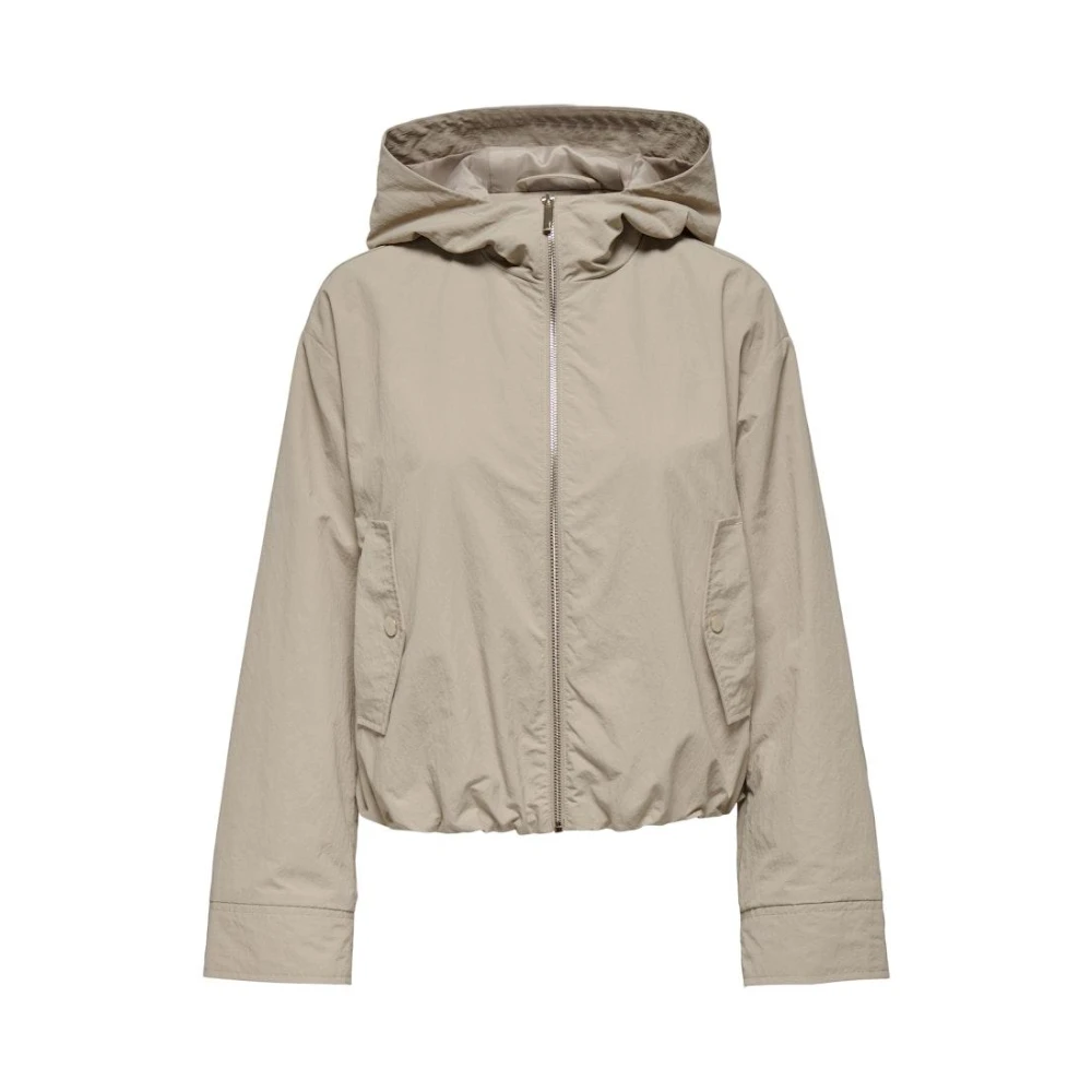Only Capuchonjas Beige Dames