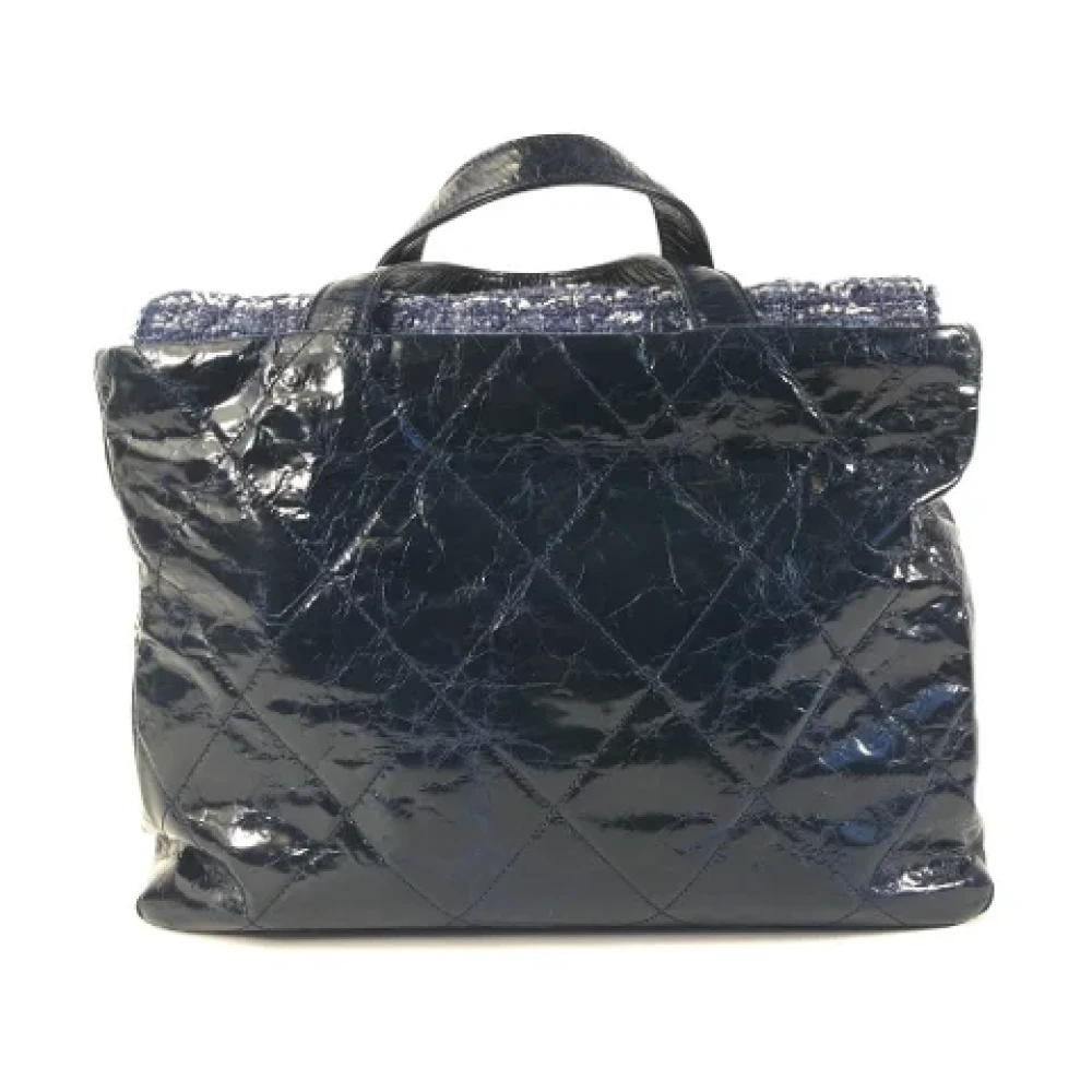 Chanel Vintage Pre-owned Fabric handbags Blue Dames