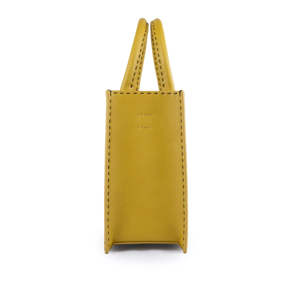 Elisabetta Franchi Curry Handtas met Afneembare Schouderband Green Dames