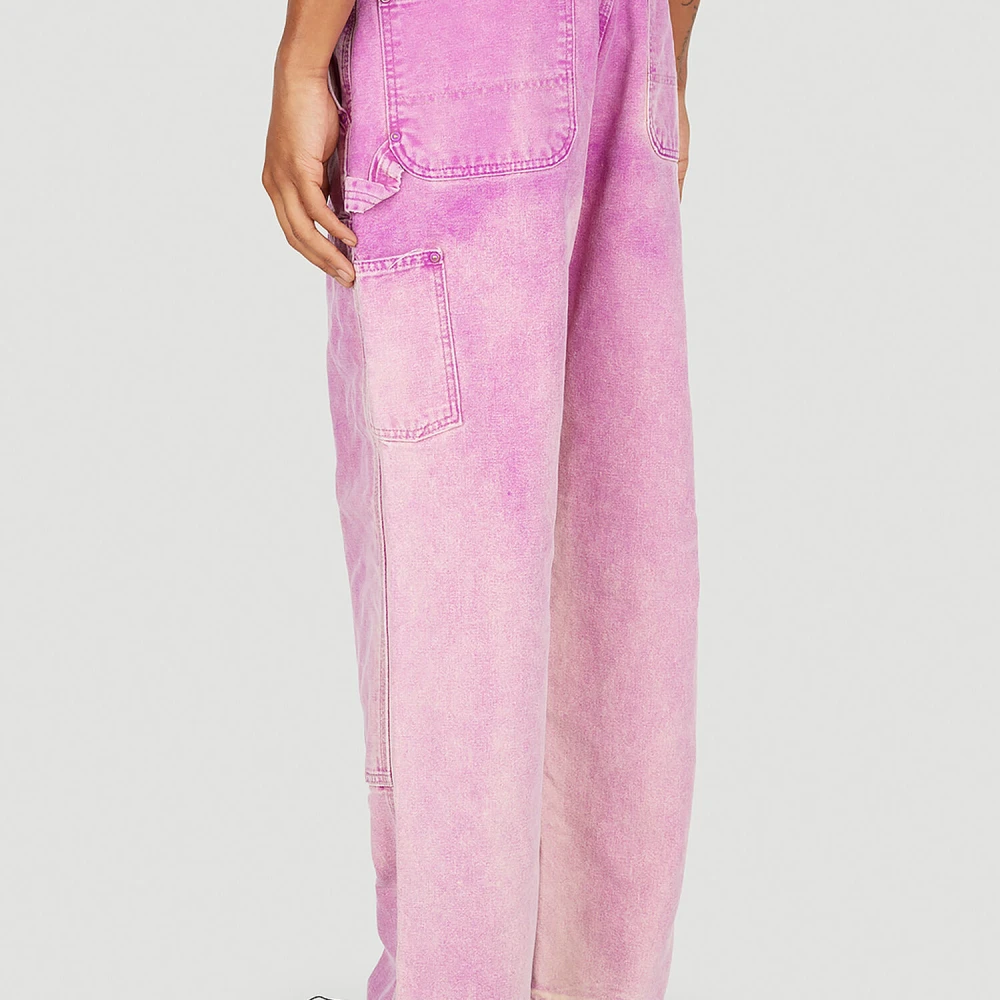 Notsonormal Gewassen Denim Werkjeans Purple Heren