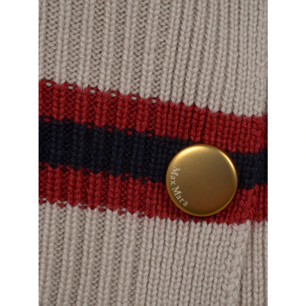 Max Mara Gestreepte top met knoopdetails Brown Dames
