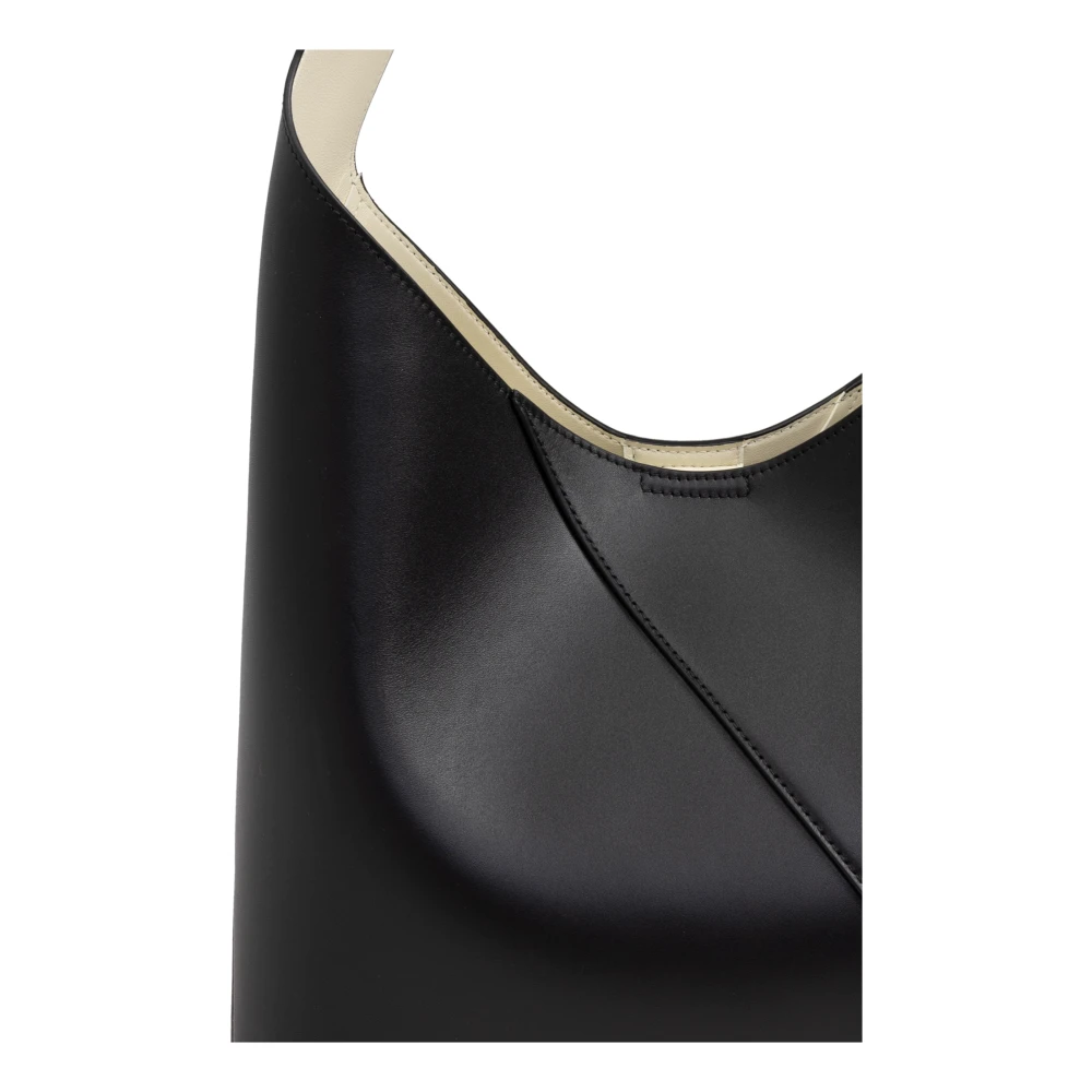 Jil Sander Schoudertas Vertigo Hobo Medium Black Dames