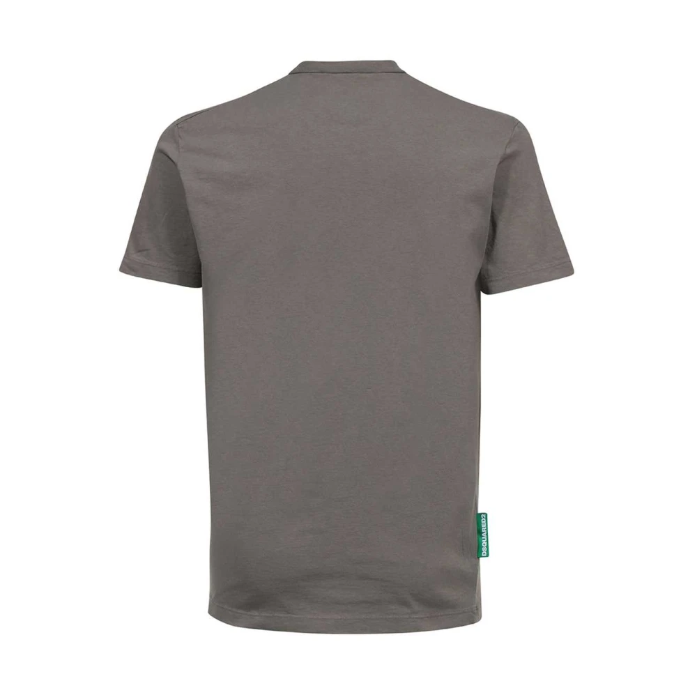 Dsquared2 Bedrukt Crew-neck T-shirt Gray Heren