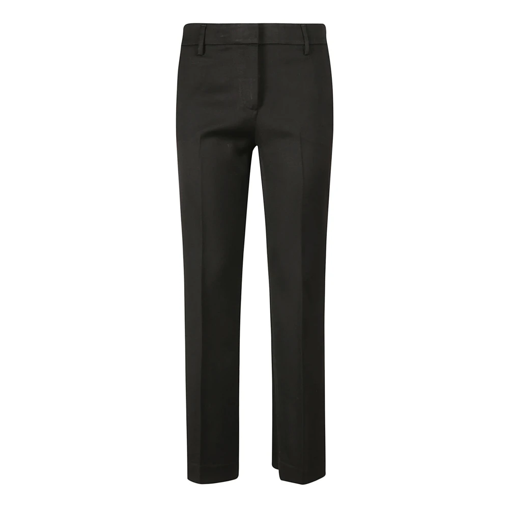 True Royal Elegante Zwarte Wollen Broek Black Dames