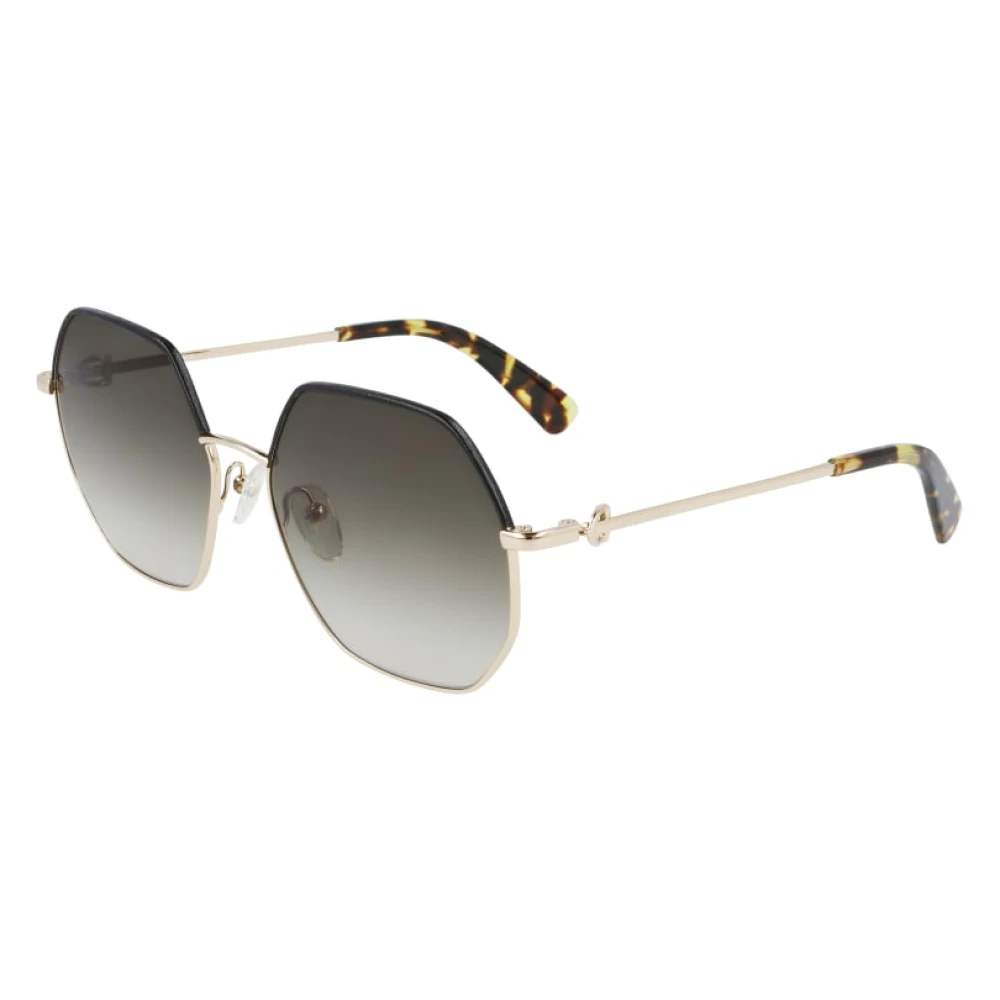 Longchamp Women's Yellow Elegant Metal Sunglasses - Sunglasses - One Size - Accessories