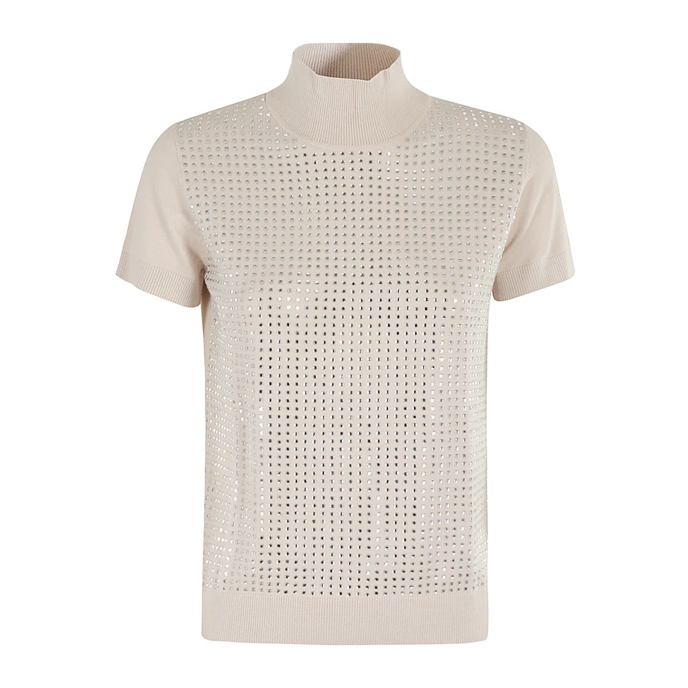 Seventy Stijlvolle Gebreide Trui Beige Dames