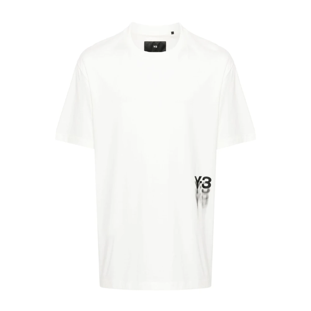 Y-3 Moderne Grafische T-shirt White Heren