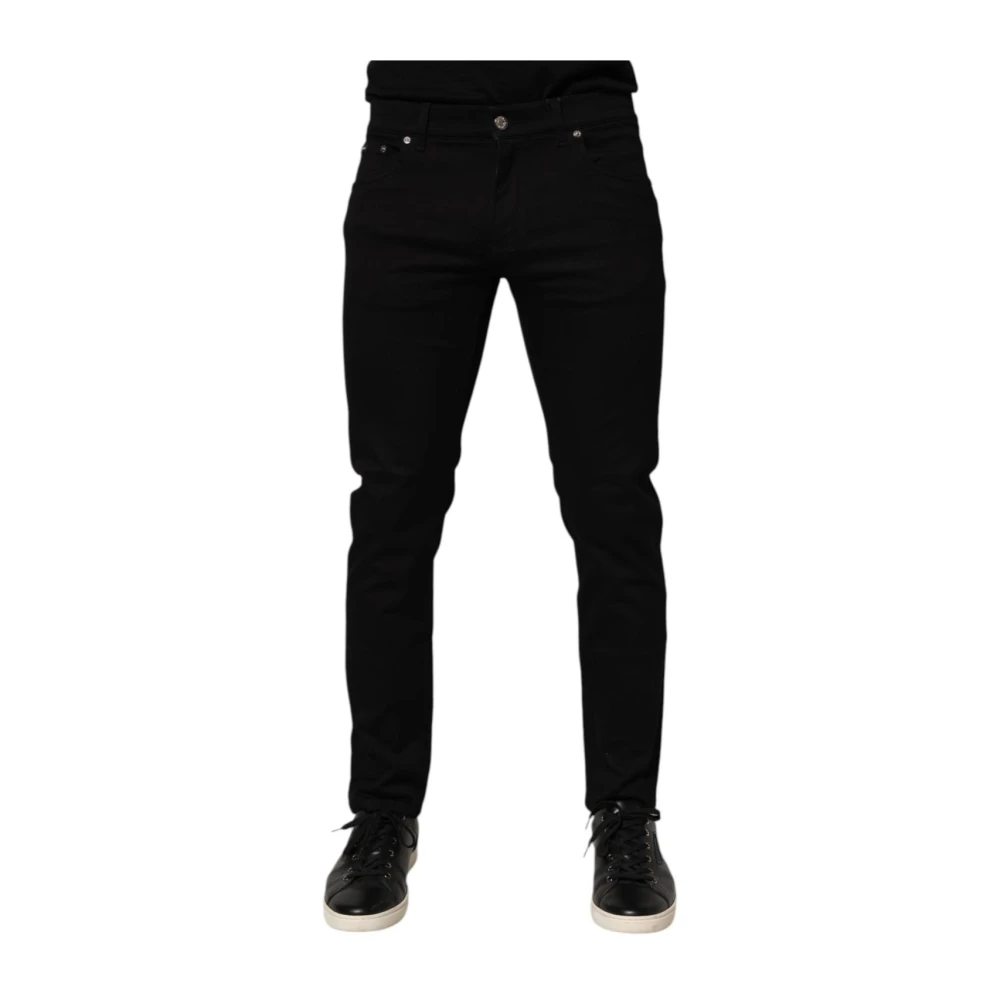 Dolce & Gabbana Men's Black Skinny Trouser Trousers - Slim Fit Jeans - M - Jeans