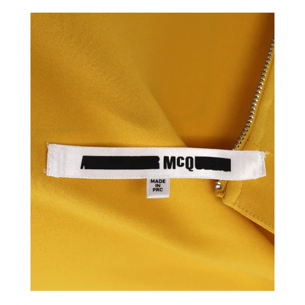 Alexander McQueen Pre-owned Acetate dresses Yellow Dames
