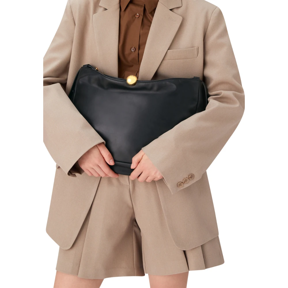 Furla Zachte Sfera Zwarte Handtas Black Dames