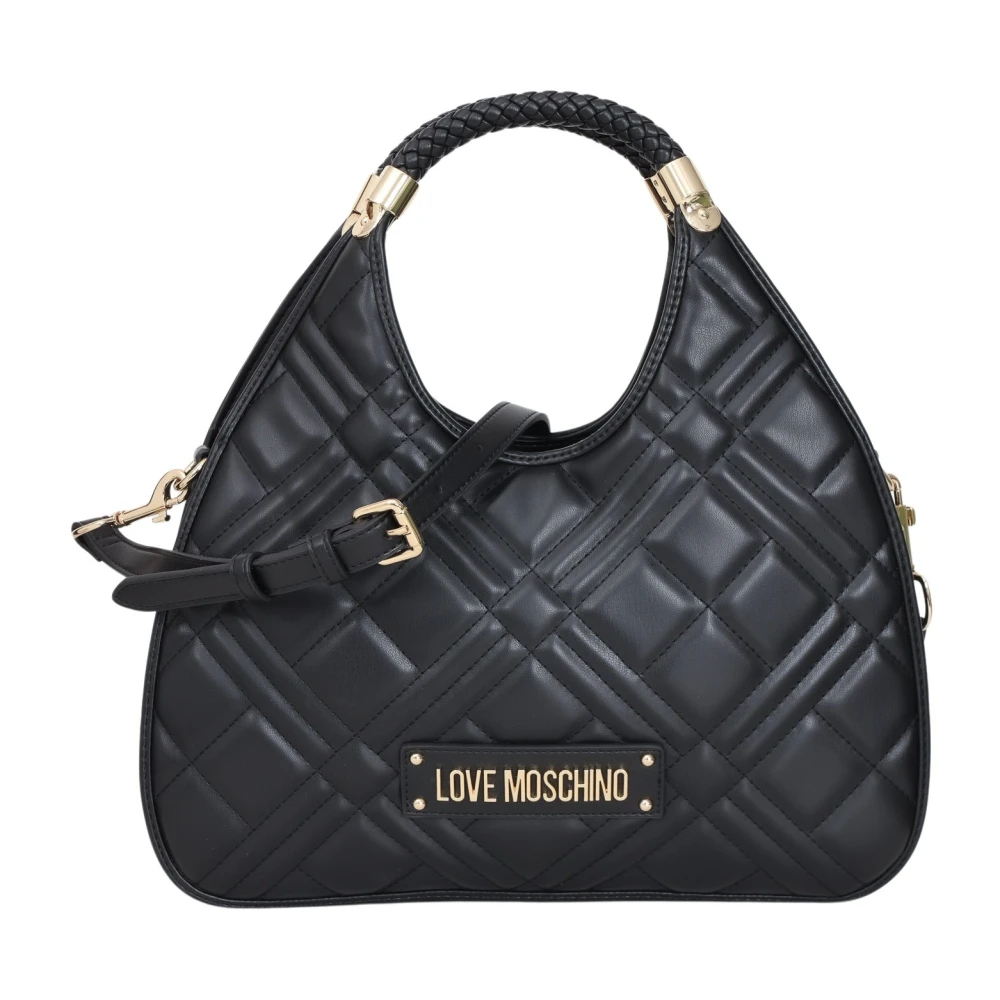 Love Moschino Gewatteerde handtas met afneembare band Black Dames