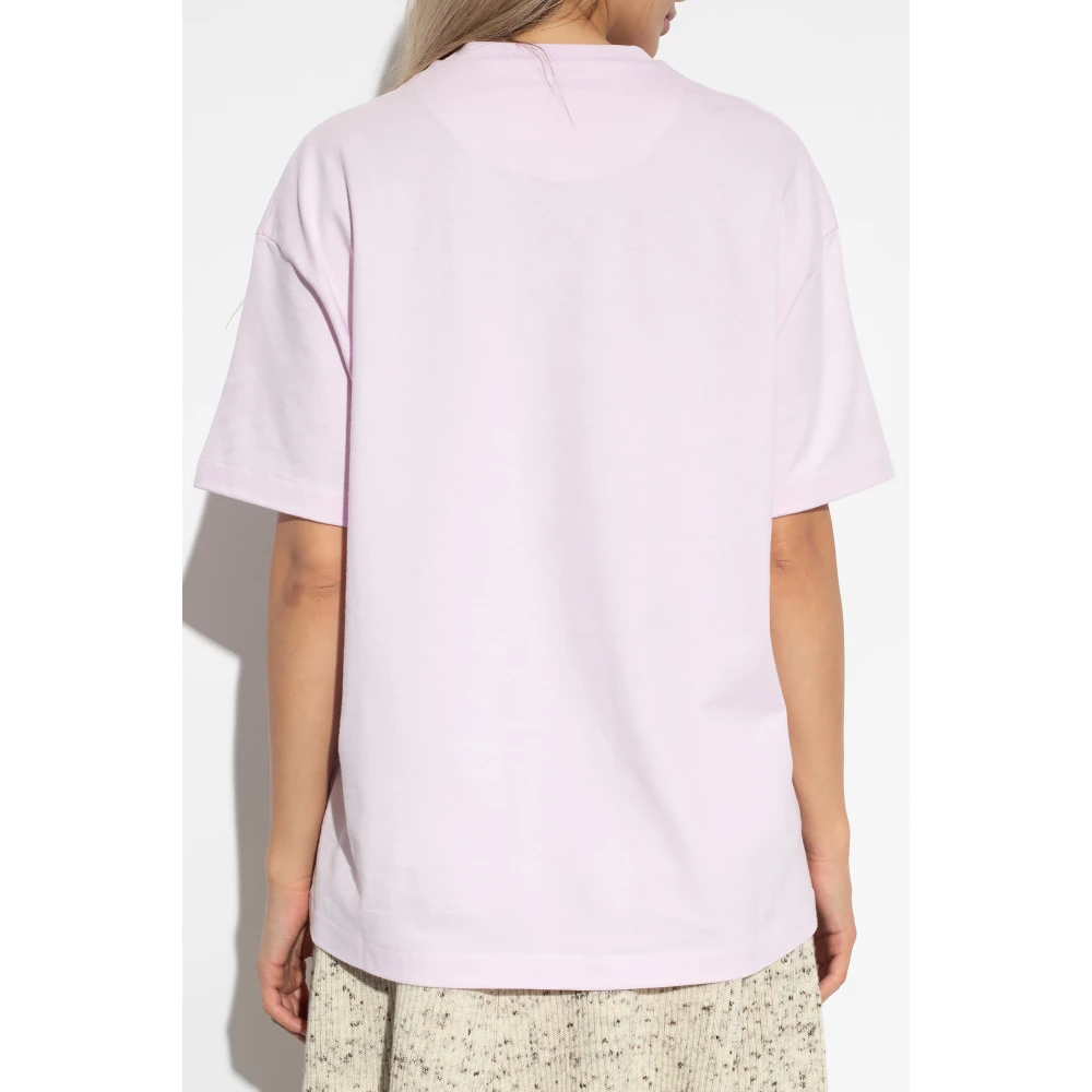 Jil Sander Bedrukt T-shirt Purple Dames