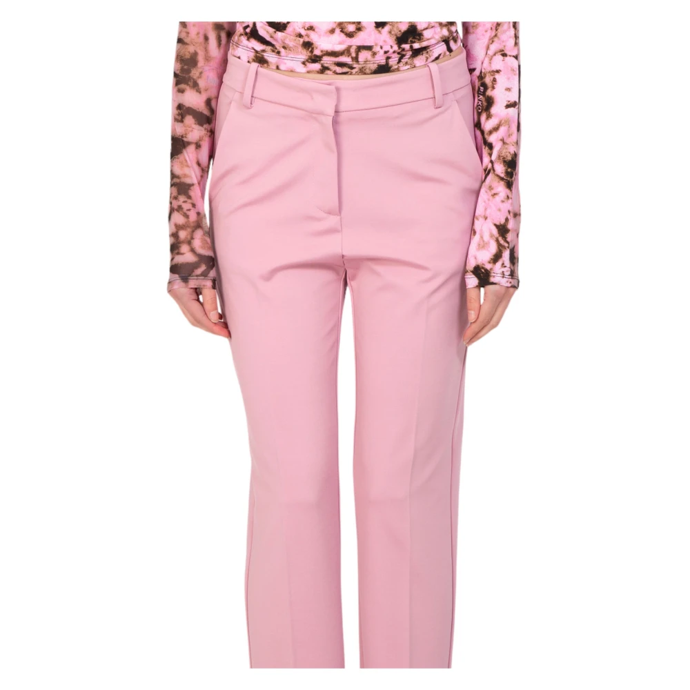 pinko Stijlvolle Cigarettebroek Pink Dames
