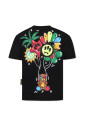 t-shirt-noir-avec-visage-souriant