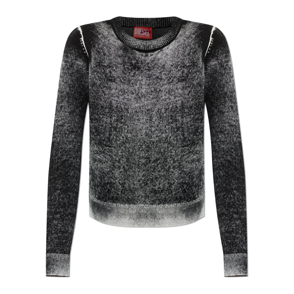Diesel Donna Nero Maglie, L, New,