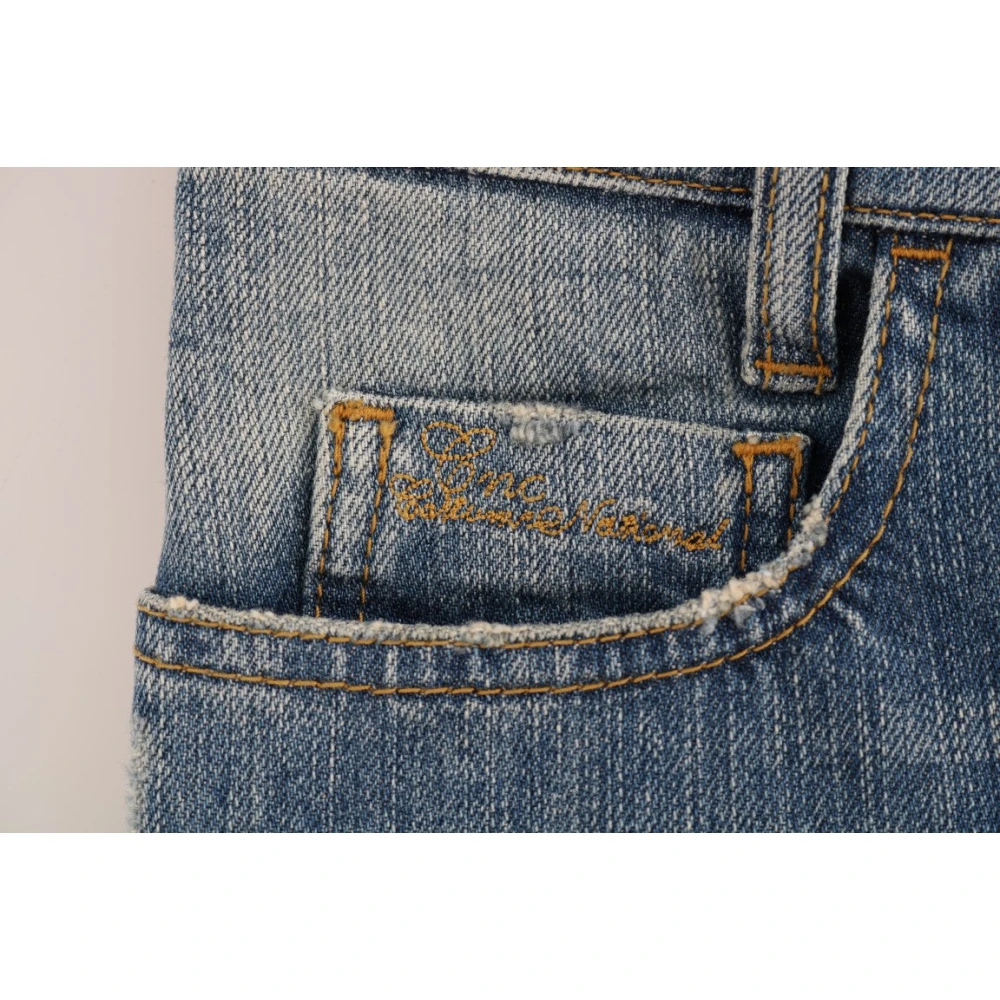 Costume National Blauwe Slim Fit Designer Jeans Blue Dames