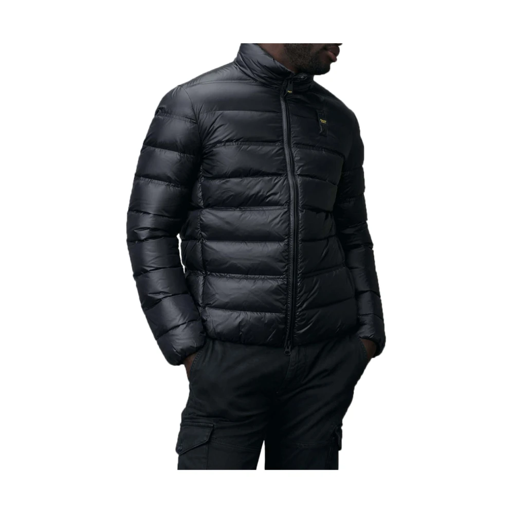 Blauer Zwarte Urban Jas Black Heren