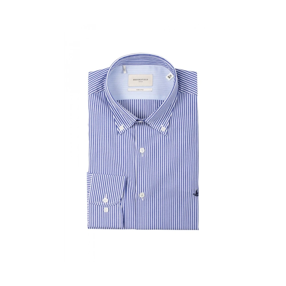 Brooksfield Herenoverhemd Blue Heren