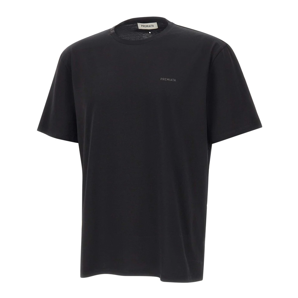 Premiata Black T-Shirts, Male, M, Cotton Logo T-Shirt