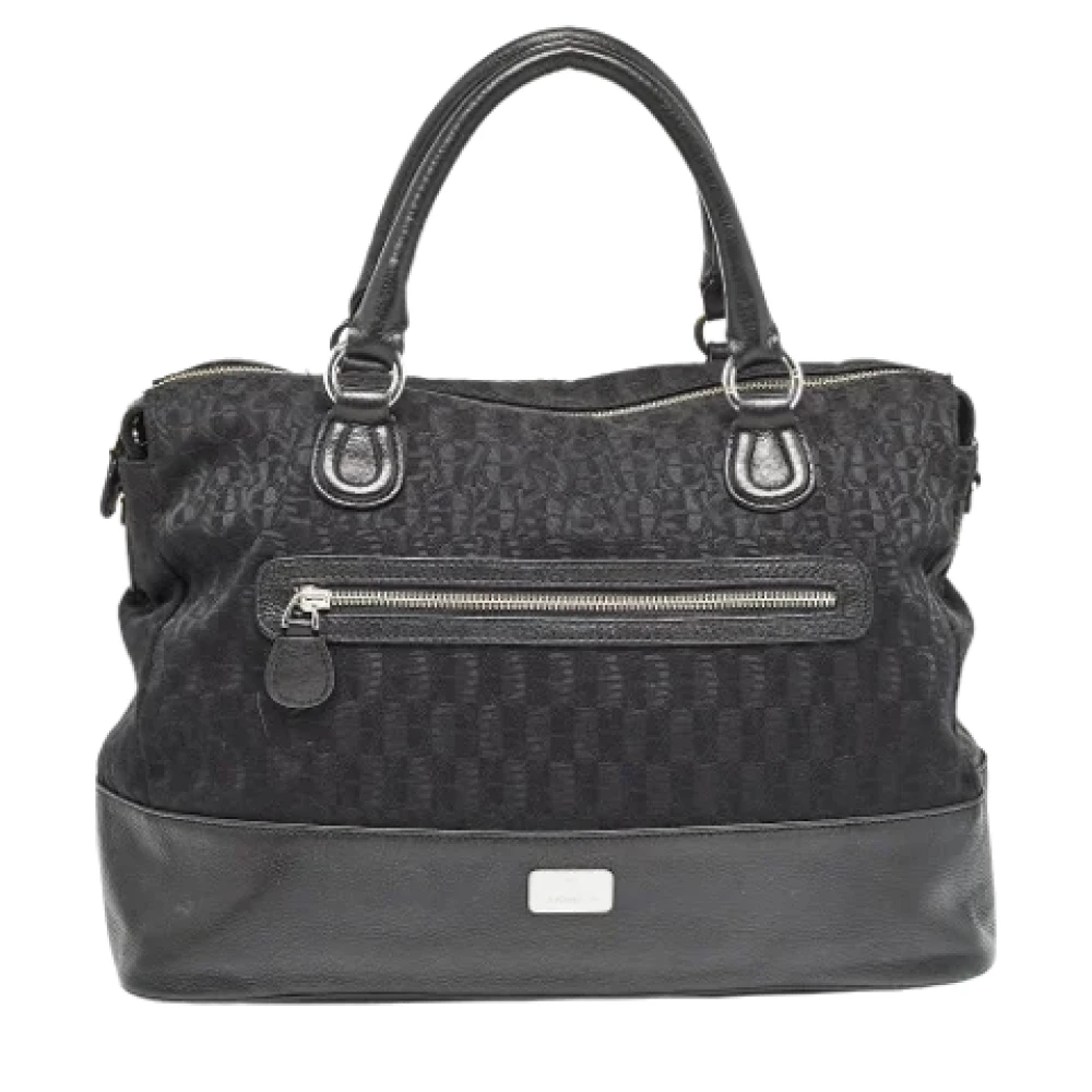 Dior Vintage Pre-owned Canvas totes Black Dames