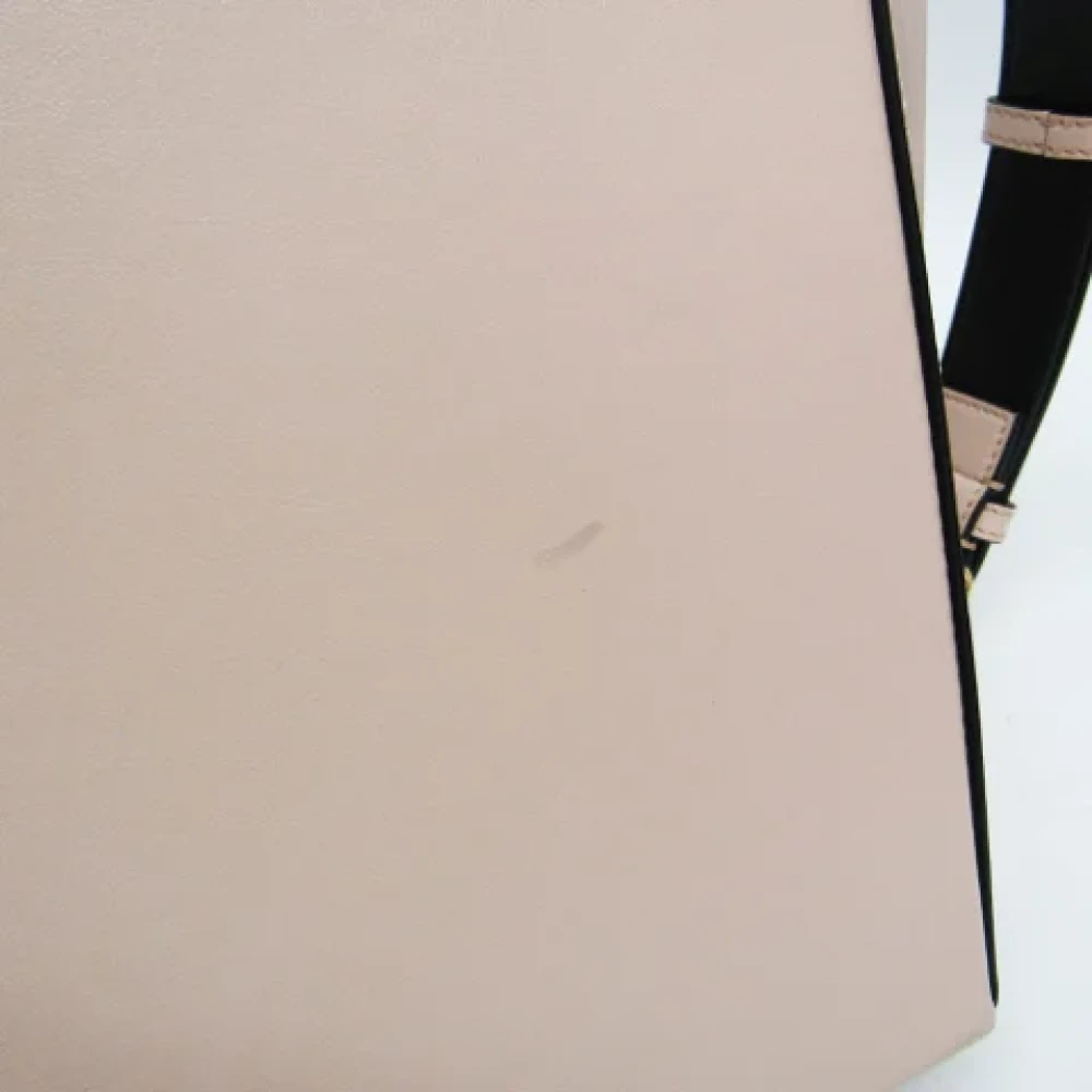 Fendi Vintage Pre-owned Leather fendi-bags Beige Dames