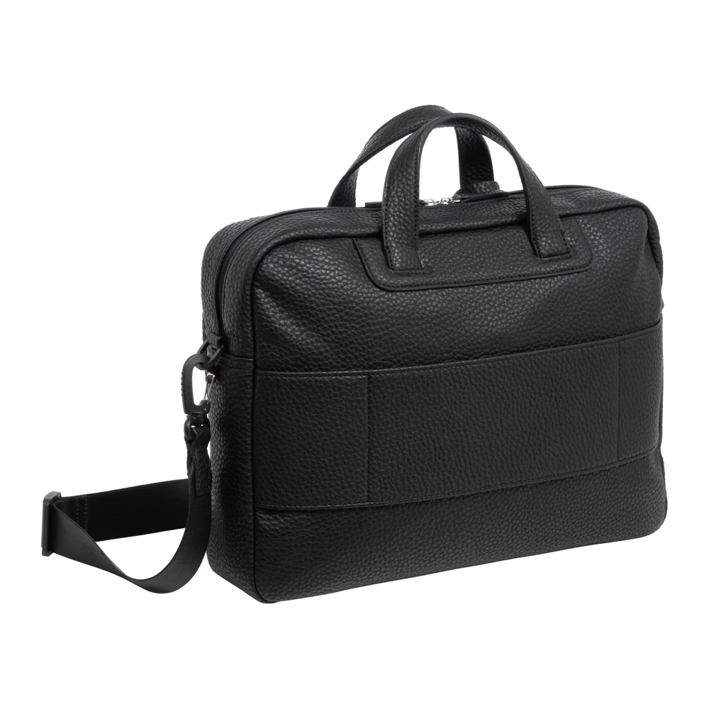 Armani Exchange Verstelbare Aktetas met Afneembare Band Black Heren