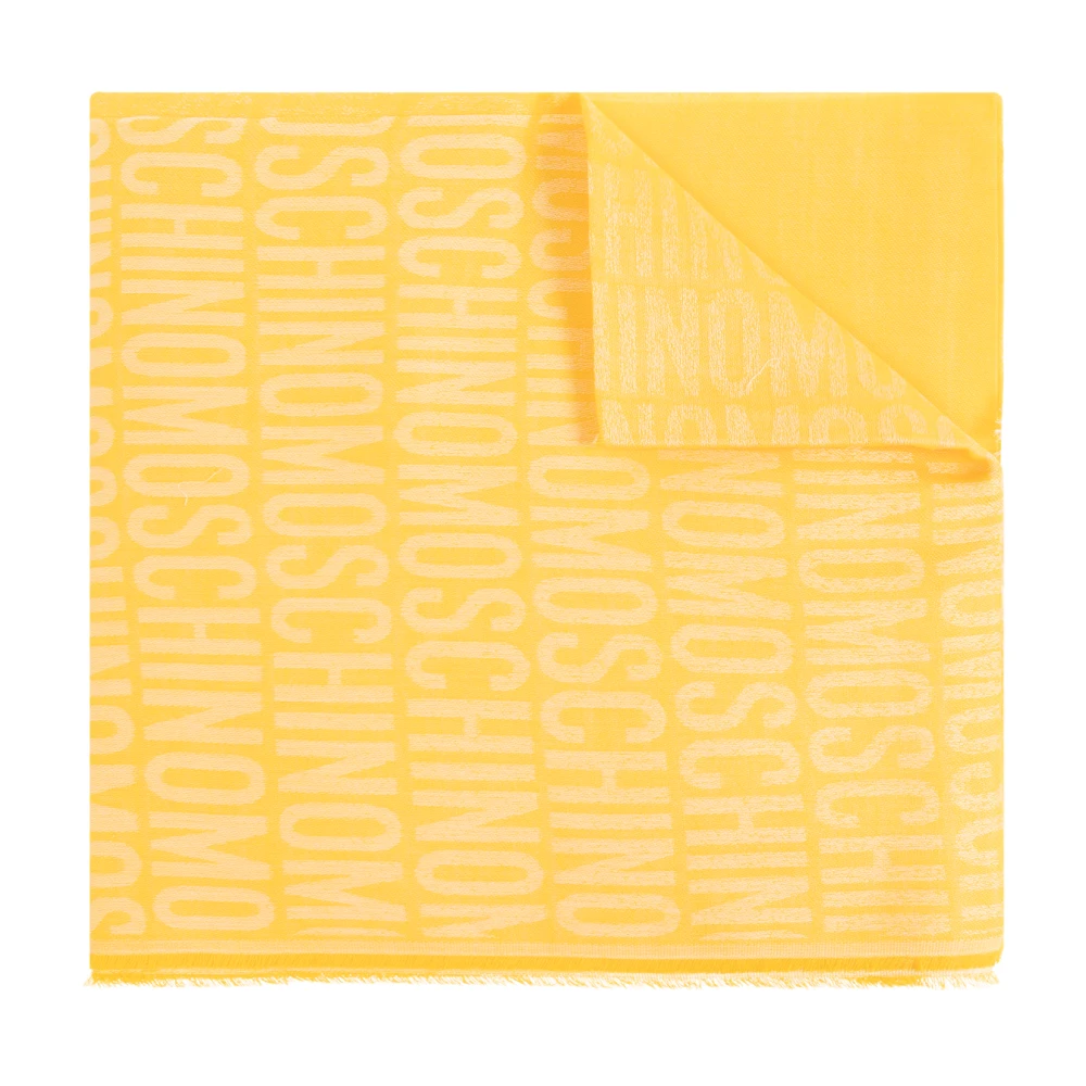 Moschino Monogram sjaal Yellow Unisex