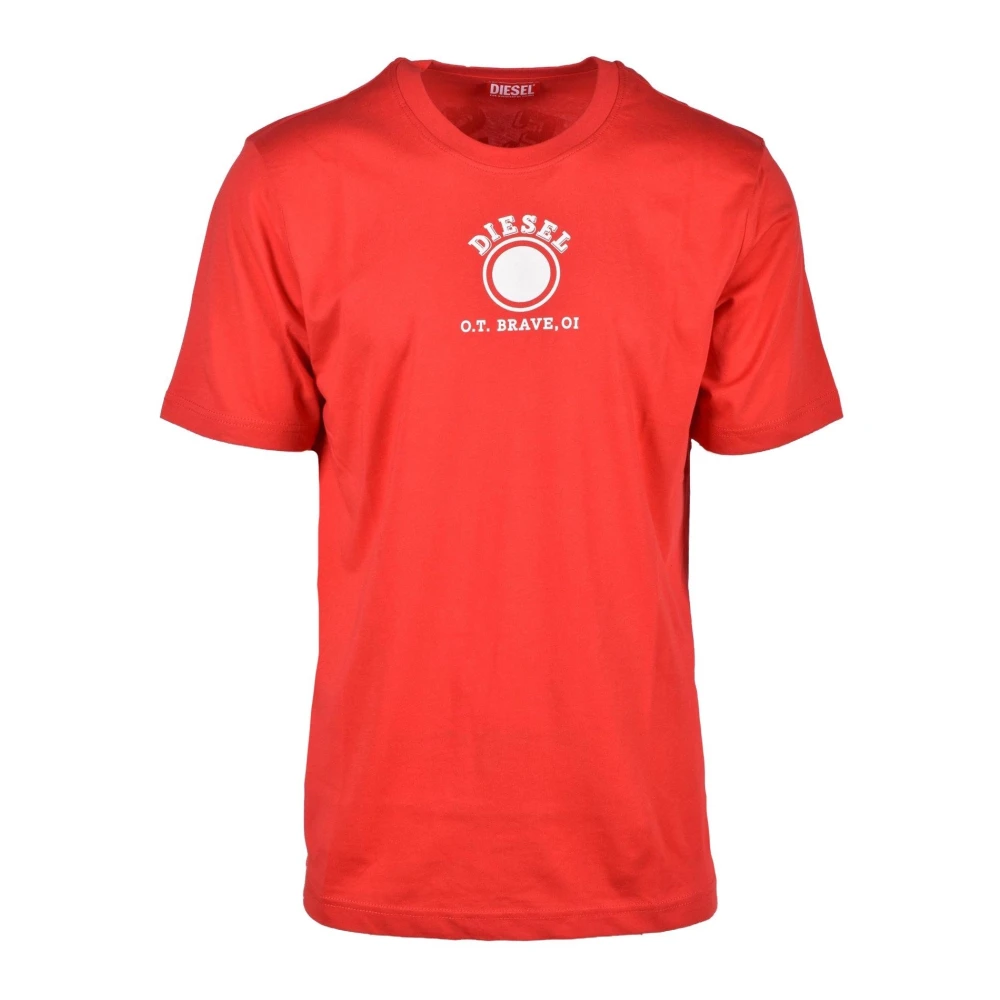 Diesel Katoenen T-shirt Red Heren