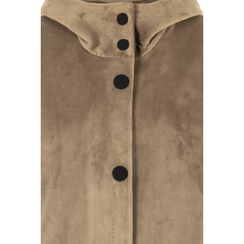 RRD Dove Grey Velvet Neo Parka Jas Gray Dames