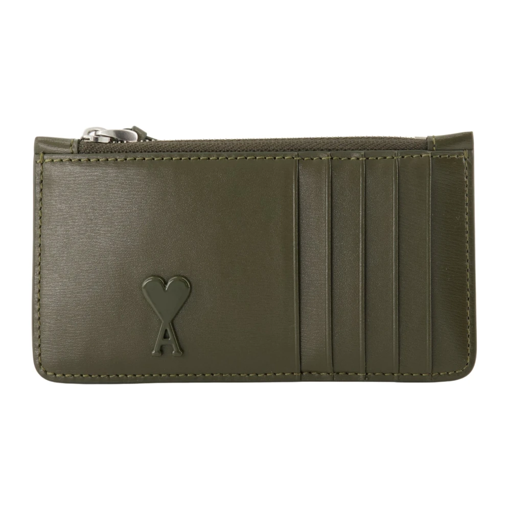 Ami Paris Hart ritskaarthouder groen Green Unisex