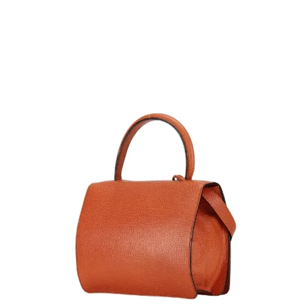 Loewe Pre-owned Leather handbags Orange Dames