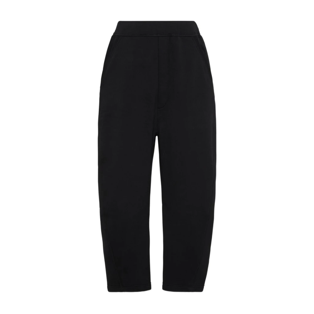 Dsquared2 , Wide Trousers, Male, Black, M, Black Trousers Stylish Fashionable