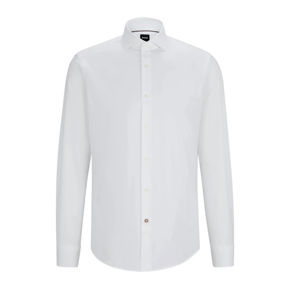 Hugo White Regular Fit Cotton Twill Shirt - Male - Formal Shirts - Xl - Shirts