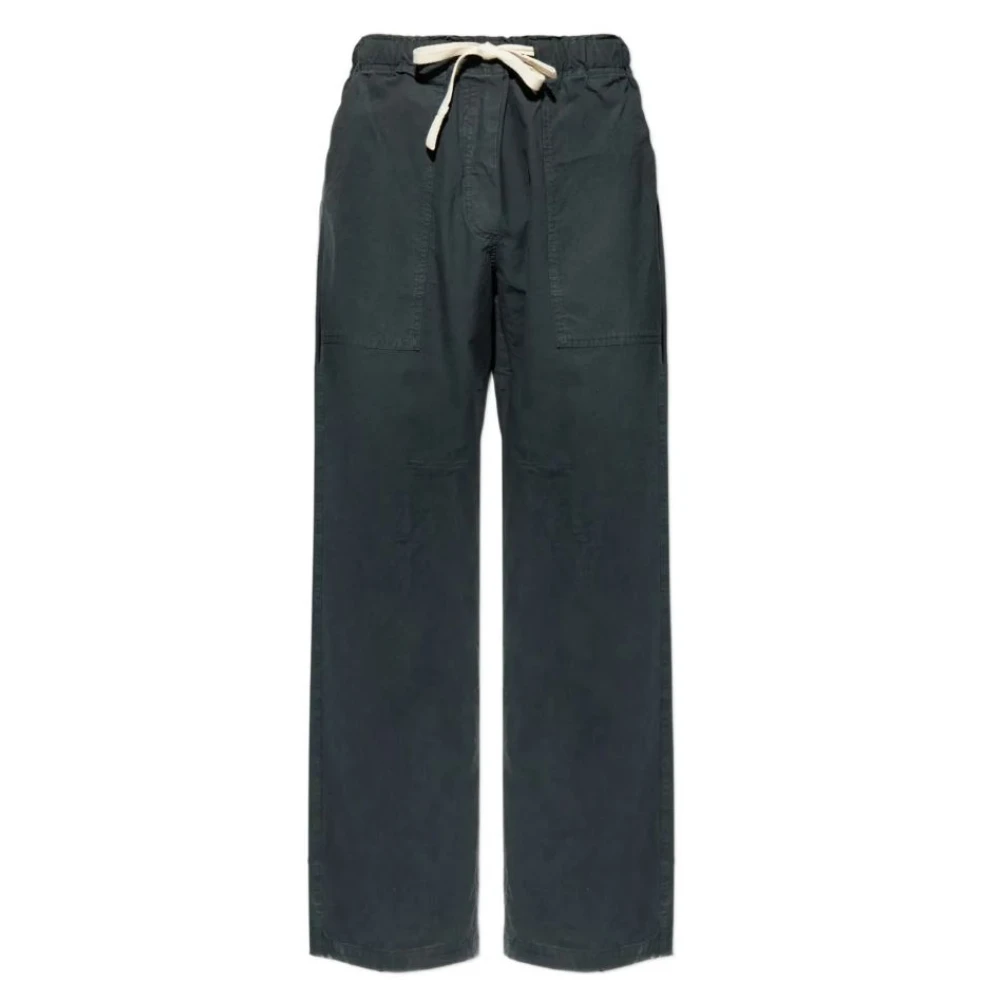 Palm Angels Black Wide Trousers - Female - Wide Trousers - 2XL - Trousers