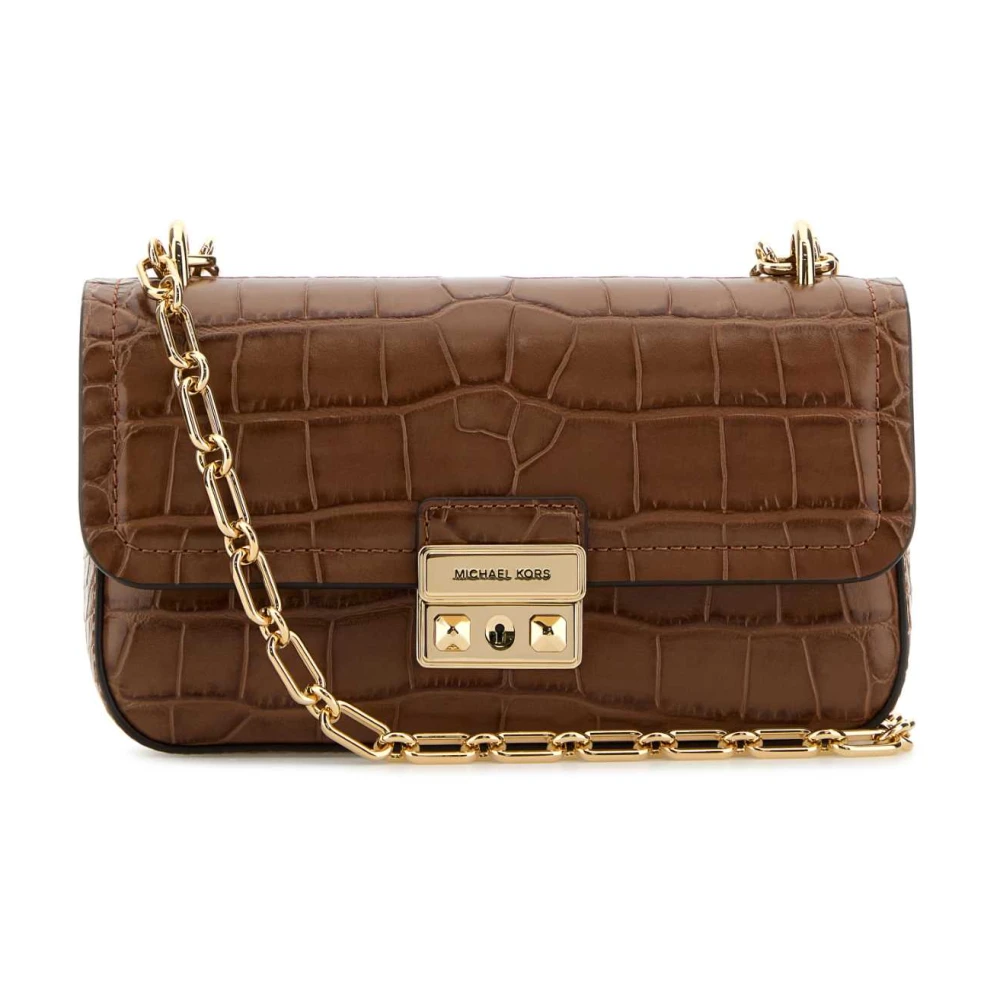 Michael Kors Caramel leren Tribeca schoudertas Brown Dames