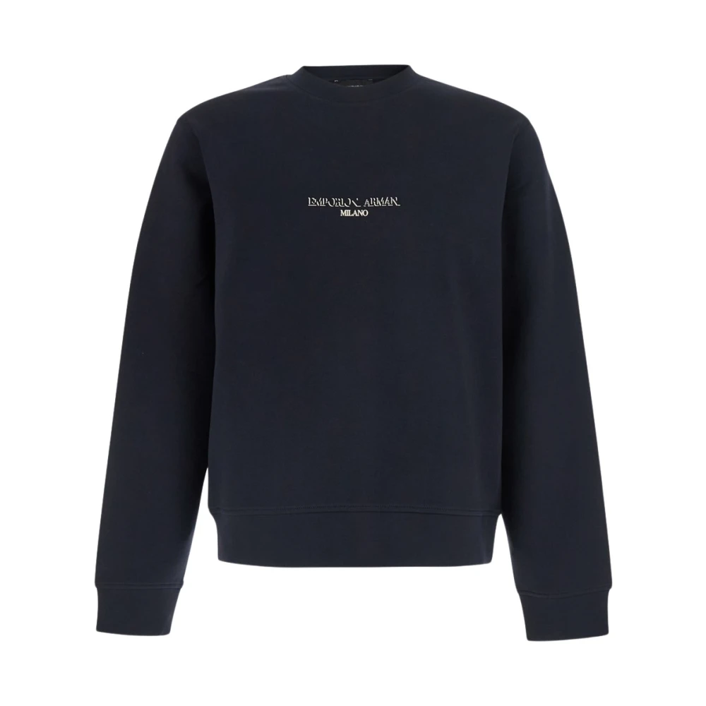 Emporio Armani Uomo Blu Felpe, L, New,