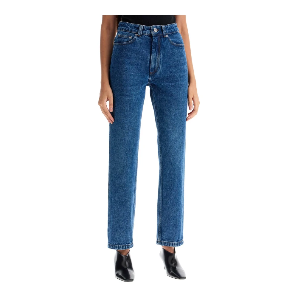 Ami Paris Indigo Classic Fit Denim Jeans Blue Dames