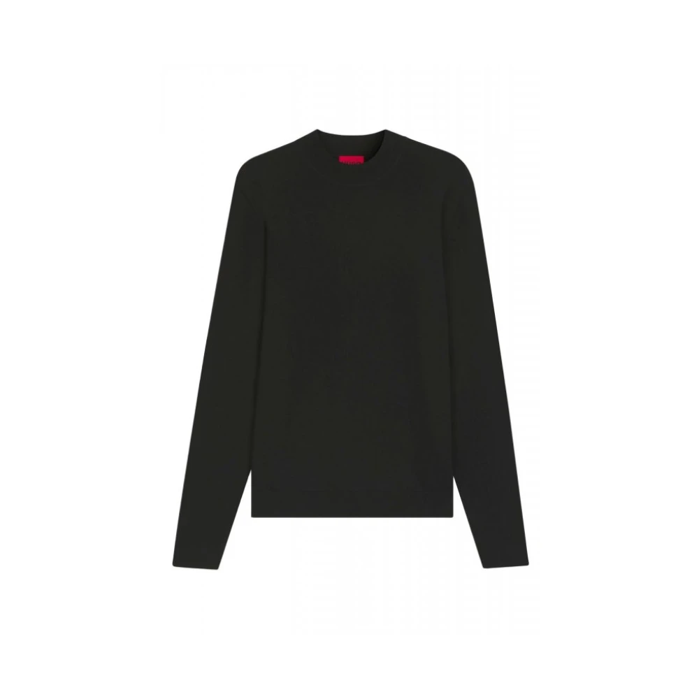 Hugo Uomo Nero - Maglione Con Collo Alto - Knitwear - M - Immagine 3