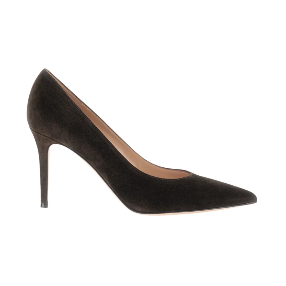 Gianvito Rossi 85 Pointed Pump - Female - Pumps - Brown - 6 Uk - Shoes