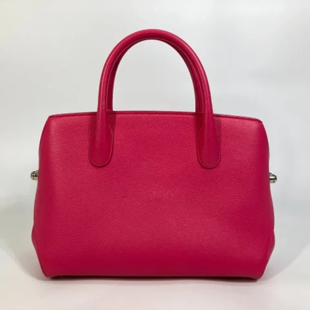 Dior Vintage Pre-owned Leather dior-bags Pink Dames