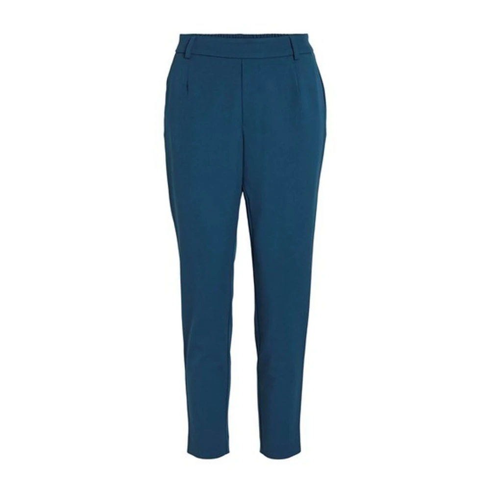 Vila Blauwe Elastische Blend Damesbroek Blue Dames
