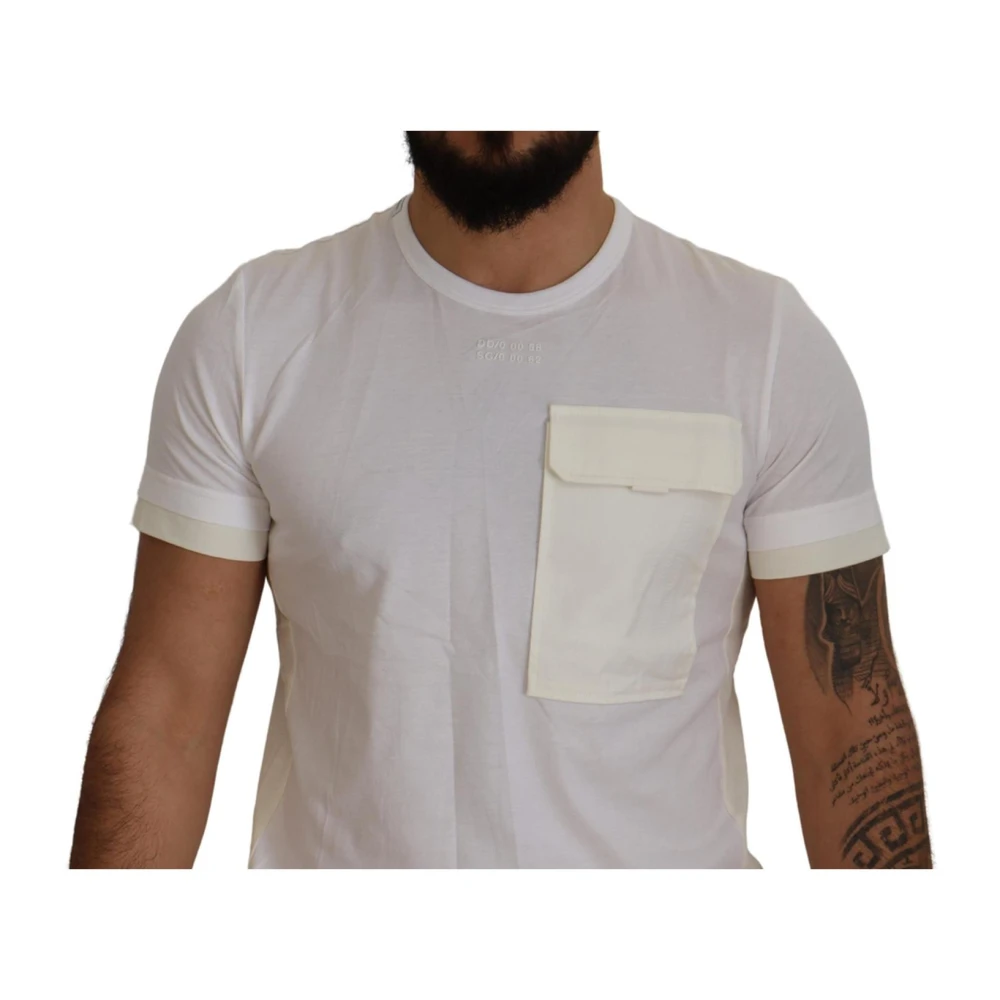 Dolce & Gabbana Witte DG Logo T-shirt White Heren