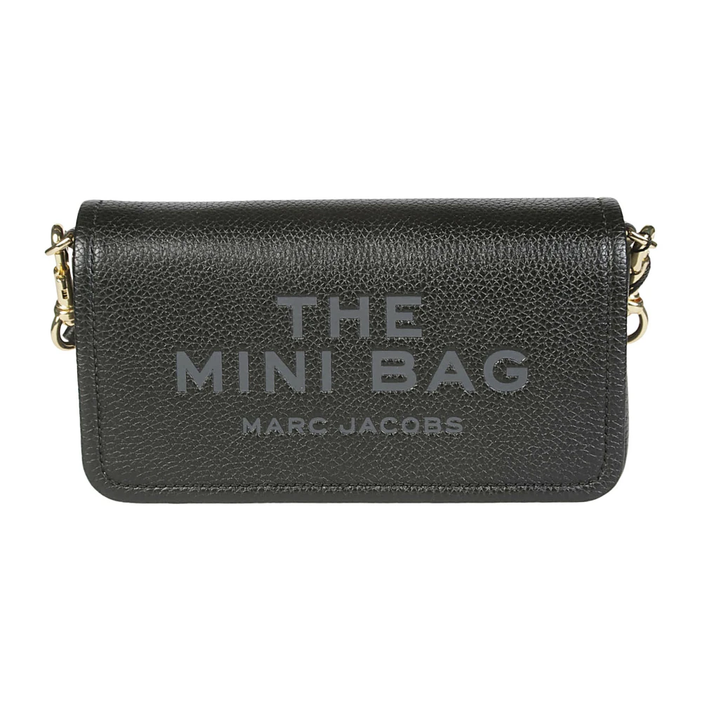 Marc Jacobs Zwarte Leren Mini Tas Portemonnees Black Dames