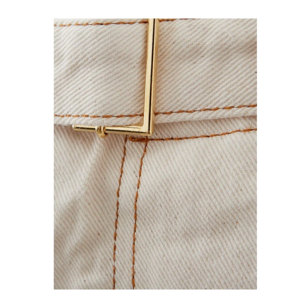 Emporio Armani Beige Katoenen Getailleerde Broek Heren Beige Heren