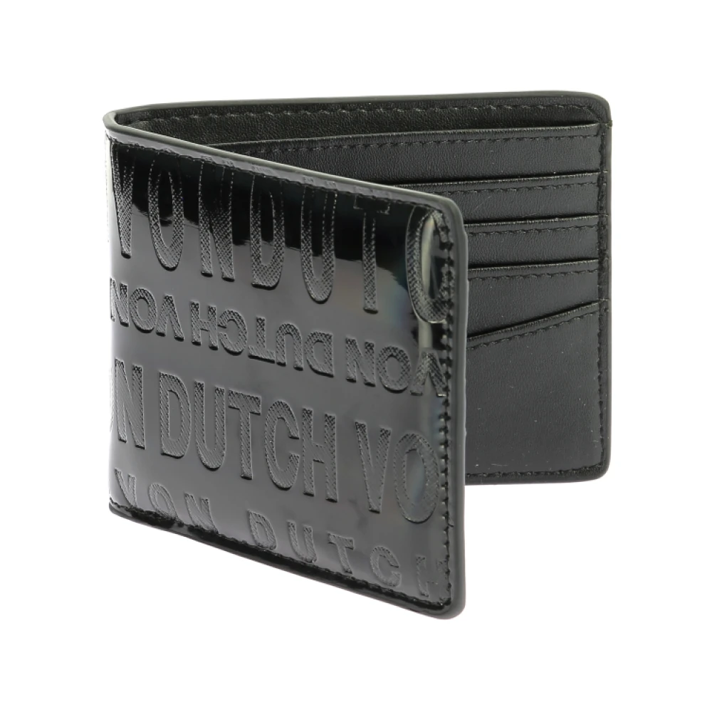 Von Dutch Klassieke Leren Portemonnee Black Heren
