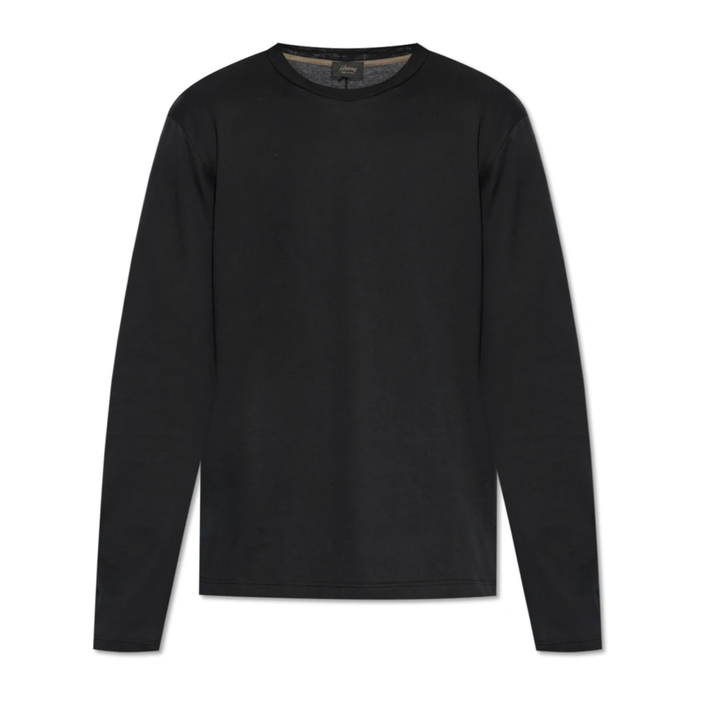 Brioni Lange mouwen T-shirt Black Heren