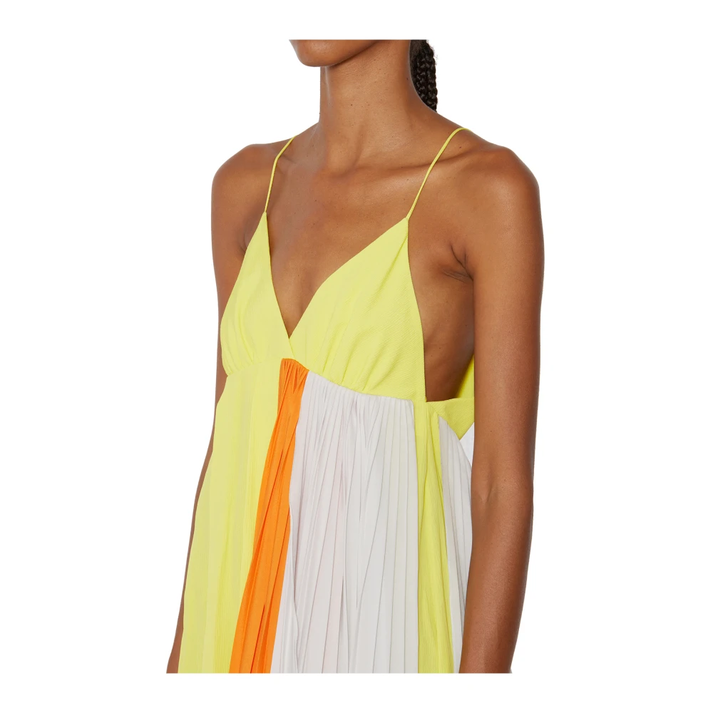 Unravel Project Maxi -jurken Yellow Dames