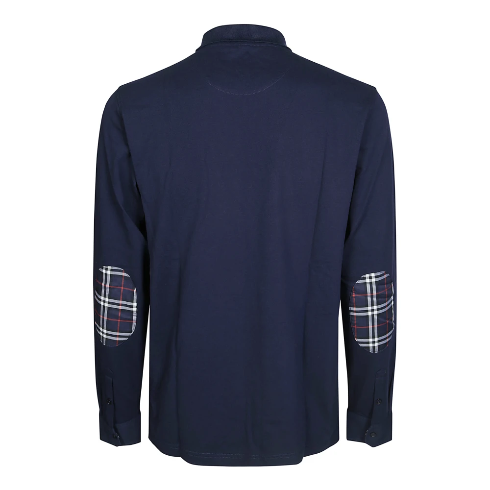 Sun68 Contrast Polo Shirt Blue Heren